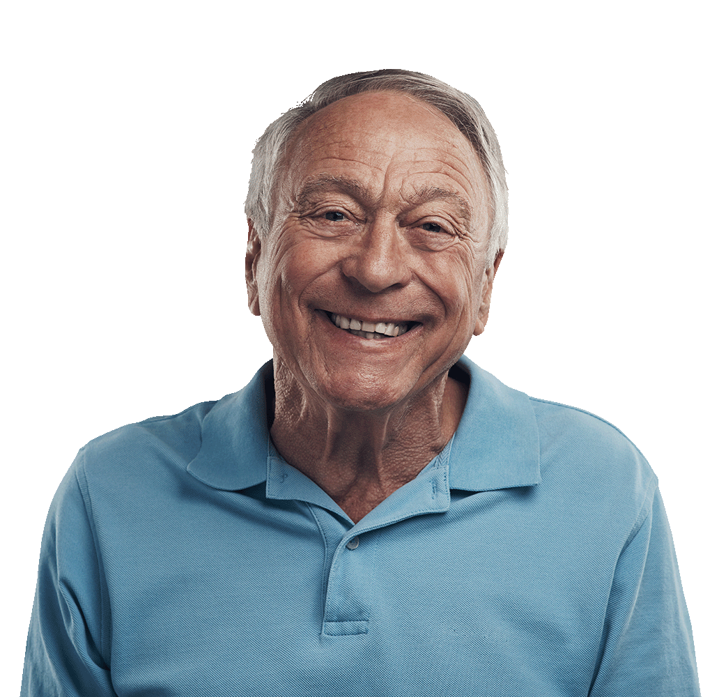 homme âgé souriant